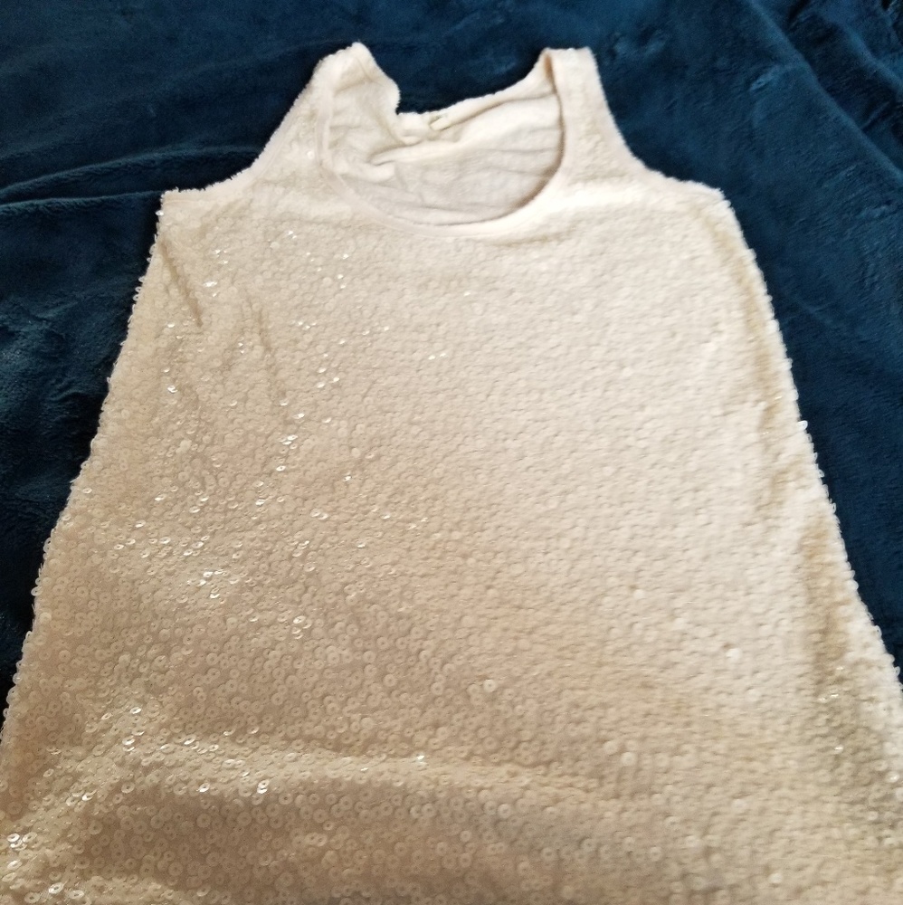 J.Crew Ladies sequined tank top